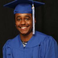 GradFest photobooth headshot of man